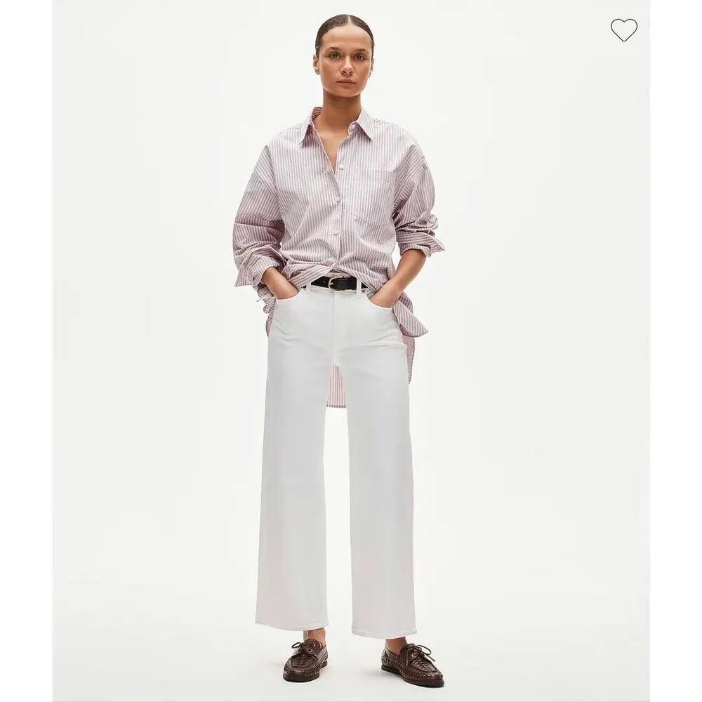 J. Crew Slim-wide jean in White NWT Size 30T